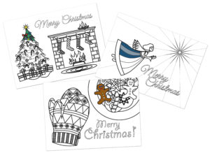 Color Me Cards Christmas Set