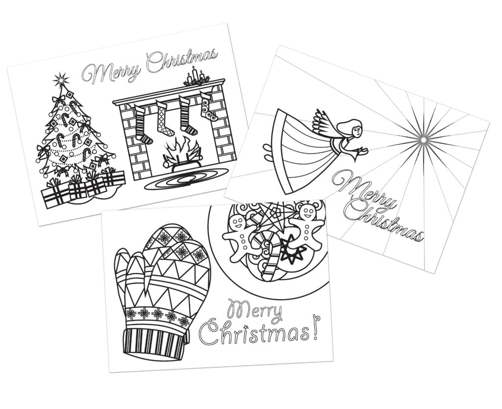 Set of 12 Christmas Cards – Color Me Cards